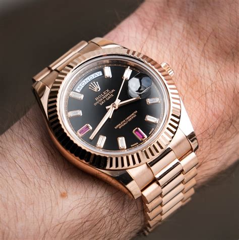 rolex daydate or rose|Rolex rose gold presidential 41mm.